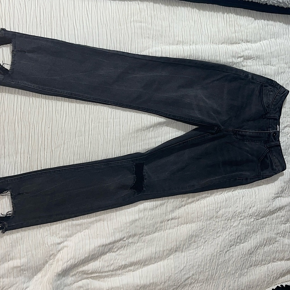 True Craft High-Rise Slim Crop Black Jeans